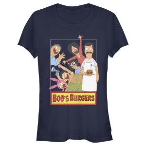 Juniors Womens Bob's Burgers Character Frame T-Shirt - 1 of 3