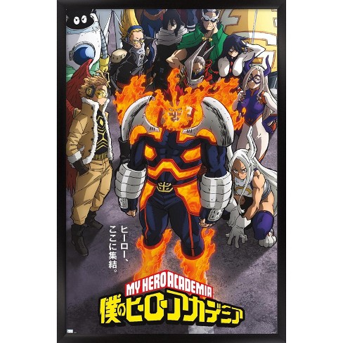 Trends International My Hero Academia: Season 6 - Teaser Key Art Framed ...