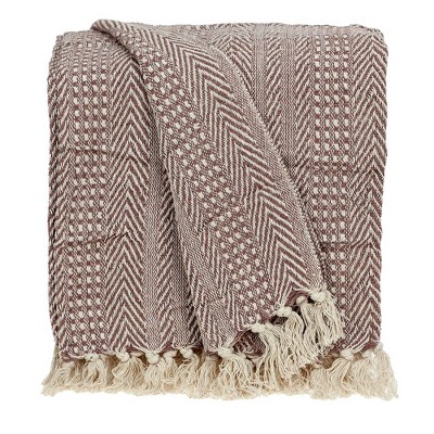 Parkland Collection,Thor Casual Brown 52" X 67" Woven Handloom Throw