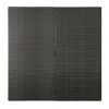 GDFStudio Fiona 64" Outdoor Square Wicker Weave Dining Table with Iron Frame - 4 of 4