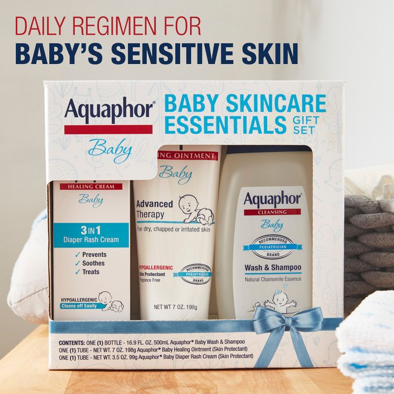Aquaphor Baby Skincare Essentials Gift Set - 3pk, 4 of 13