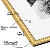 Americanflat Picture Frame with Mat & Rope-Style Textured Metal Detailing & Shatter-Resistant Glass - 3 of 4