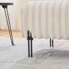 PAGED Sofa Chair Modern Ottoman Bench with Adjustable Back and Metal Legs, End of Bed Stool for Living Room, Bedroom, Entryway - 4 of 4