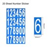 Unique Bargains Office Home Warehouse Self-Adhesive 12345178900 Mailbox Number Sticker 20 Sheets - 2 of 4