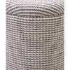 Carolina Chair  Table Handwoven Kratus Hammered Metal Storage Ottoman - 4 of 4