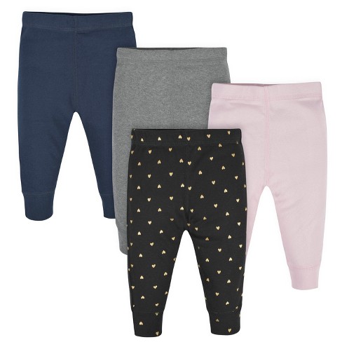 Gerber Baby Girls' Active Pants - Hearts - 24 Months - 4-pack : Target
