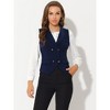 INSPIRE CHIC Women's Lapel Collar Dressy Versatile Racerback Waistcoat Suit Vest - 3 of 4