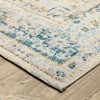 Captiv8e Designs Navarre Vintage Center Medallion Gray/Teal Indoor/Outdoor Area Rug - 4 of 4
