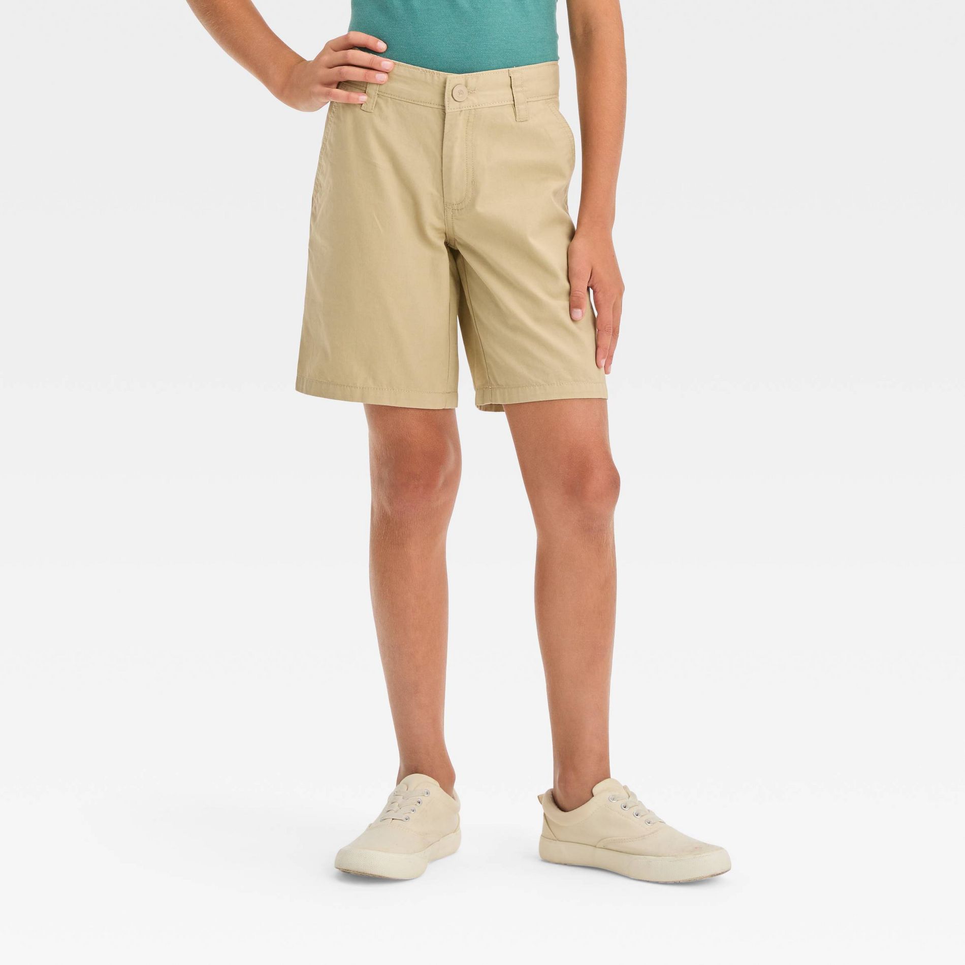 Boys' Flat Front 'At the Knee' Chino Shorts - Cat & Jack™