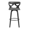 26" Zenia Swivel Counter Height Barstool - Armen Living - 2 of 4