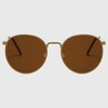 Anna-Kaci Women's Retro Metal Round Sunglasses - 2 of 4