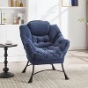 CAVINAS Lazy Chair with Ottoman,Modern Lounge Accent Chair with Side Pocket,Upholstered Sofa Chair with Footrest,Living Room Furniture - 2 of 4