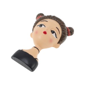 Unique Bargains Decorative Magnets Magnetic Fridge Sticker Irregular Shape Synthetic Resin Pink Beige Blue 1Pc - 1 of 3