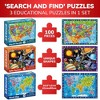 Puzzles for Kids Ages 4-6 – 3 Pack 100 Piece Floor Puzzles for Kids 8-10 Year Old – Learning Games 5-7 – United States Educational Puzzles Toddler 3-5 - 3 of 4