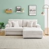 82'' L-Shaped Sectional Sofas with Movable Footstool, Storage Function, and 4 Toss Pillows - 3 of 4
