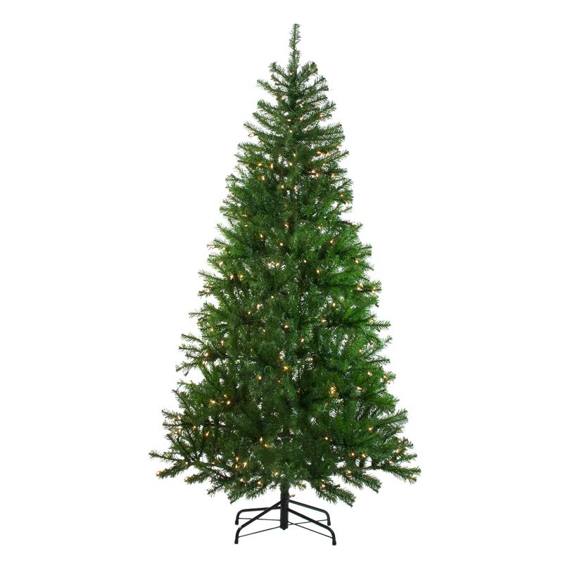 Northlight 7' Pre-Lit Vail Spruce Medium Artificial Christmas Tree - Clear Lights, 1 of 4