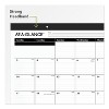 Ruled Desk Pad, 22 x 17, White Sheets, Black Binding, Black Corners, 12-Month (Jan to Dec): 2026 - 2 of 4