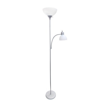 Creekwood Home Essentix 71.5" Traditional 2-Light Floor Lamp with Reading Light
