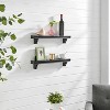 24" Floating Wall Décor Display Ledge Shelves Set of 2 - Danya B. - 3 of 4