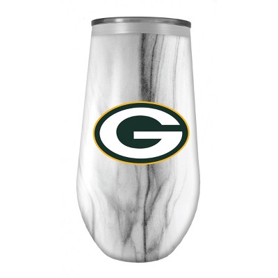 NFL Green Bay Packers Tall Stemless Marble Tumbler - 16oz