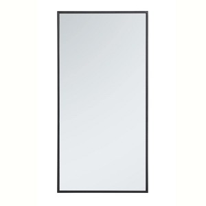 Elegant Lighting Metal frame rectangle mirror 18 inch in Black - 1 of 4