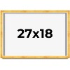 PosterPalooza | Minimalist Shadow Box Gold Picture Frame - UV Acrylic, Backing Board, Hanging Hardware - 2 of 4