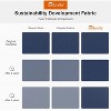 PURPLE LEAF 12 ft Square Wood Pattern Patio Cantilever Umbrella with Base - 4 of 4
