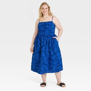 Women's Corset Midi A-Line Dress - Universal Thread™ - 1 of 3