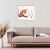 Stupell Industries Meeting of Fox And Sparrow Framed Giclee Art, White, 20" x 16" - 3 of 4