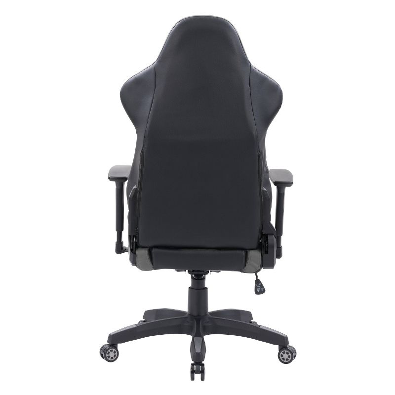 Nightshade Gaming Chair Black and Gray - CorLiving, 5 of 9
