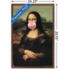 Trends International Reinders - Mona Lisa Bubble Gum Framed Wall Poster Prints - 3 of 4