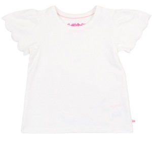 RuffleButts Toddler Girls Short Sleeve Scallop Tee - 1 of 4