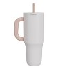 Zak Designs 40oz Stainless Steel Vacuum Insulated Tumbler with Silicone Straw - 2 of 4