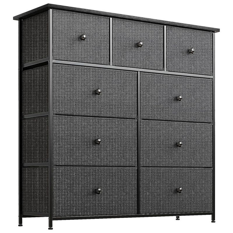 REAHOME 9 Drawer Steel Frame Bedroom Storage Organizer Chest Dresser with Waterproof Top, Adjustable Feet, and Wall Safety Attachment, 1 of 9