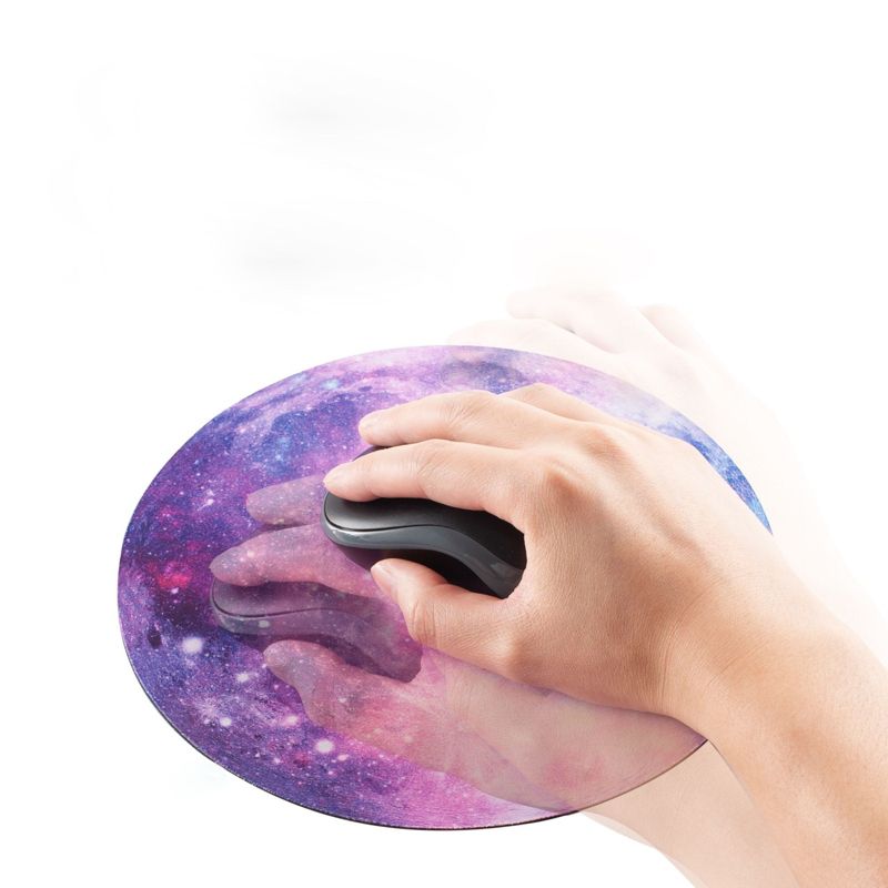 Insten Round Galaxy Mouse Pad, Anti-Slip & Smooth Mousepad Mat for Wired/Wireless Gaming Computer Mouse, 3 of 9