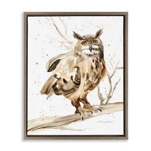 Stupell Industries Owl Perched in Tree, 17" x 21" - 1 of 4