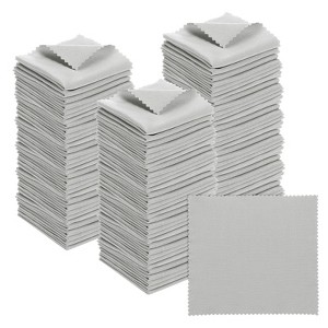 Unique Bargains Microfiber Cleaning Cloth for Eyeglass Screen Camera Lens 100 Pcs - 1 of 4