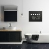 Stupell Industries Five Star Funny Word Bathroom Black And White Design Canvas Art - 3 of 4
