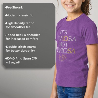 Harry Potter Girl's Harry Potter Hermoine Leviosa Not Leviosa T-Shirt - Purple Berry - Large — фото 6