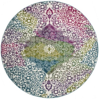 Safavieh Hollywood Collection Teppichläufer – Elfenbein & Rose, 66 X 244 Cm, Handgesponnene Wolle, Langlebig & Stylisch
