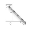 Black Bow Jewelry 1mm 14K White Gold Solid Concave Box Chain Necklace - 2 of 4