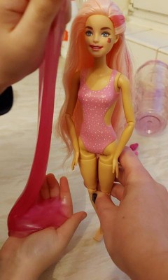 Bought myself this cute Strawberry Pop Reveal doll. I love her hair. She  smells so nice. Posed her with my DVD boxset. : r/Barbie