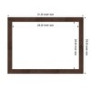 Amanti Art Wildwood Brown Narrow Framed Magnetic Dry Erase Board - 4 of 4