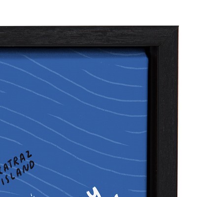 San Francisco Golden Gate City Framed Canvas Print for Kids