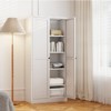 TiramisuBest 60"/70" Metal Kitchen Pantry Cabinet Adjustable Storage 4 Shelves 110lb Capacity Heavy Duty Freestanding Organizer Slim Modern - 4 of 4