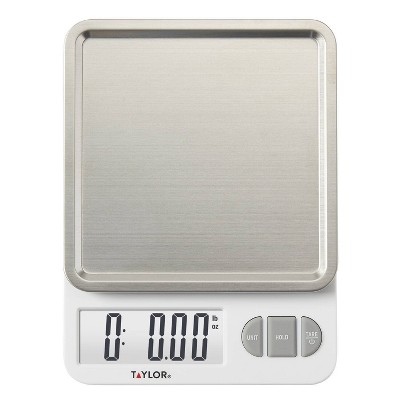 Taylor Digital Kitchen Scale with Removable Stainless Steel Tray