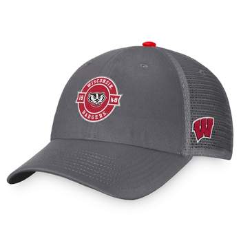 NCAA Wisconsin Badgers Unstructured Meshback Hat - Gray/White