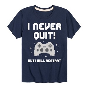 Boys' - Instant Message - I Never Quit Short Sleeve Graphic T-Shirt - 1 of 4