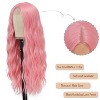 Jessie's Wig 28 Inch Wavy Wig Synthetic Hair Pink 1 Pc/Pack - 4 of 4