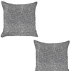 HomeRoots Set of Two Black and Gray Throw Pillow - 4 of 4